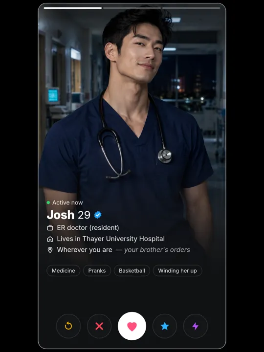 Josh Chen profile card