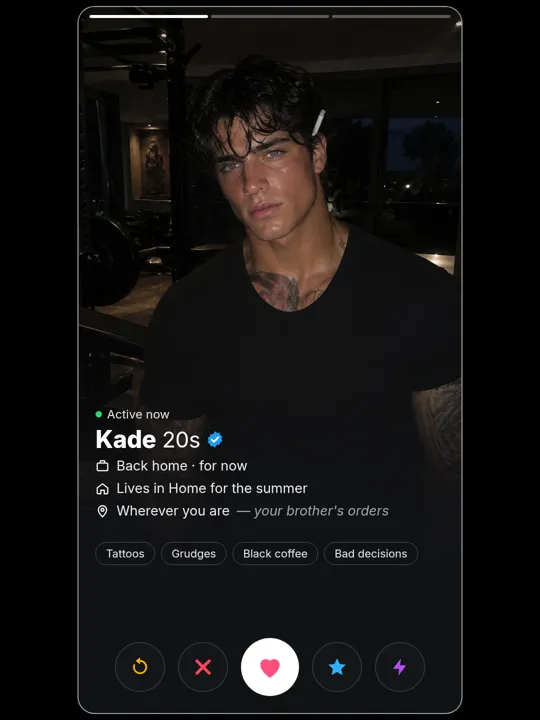 Kade Mitchell profile card