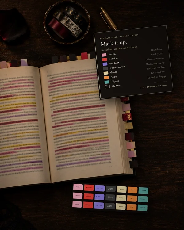 Annotation key and tabs